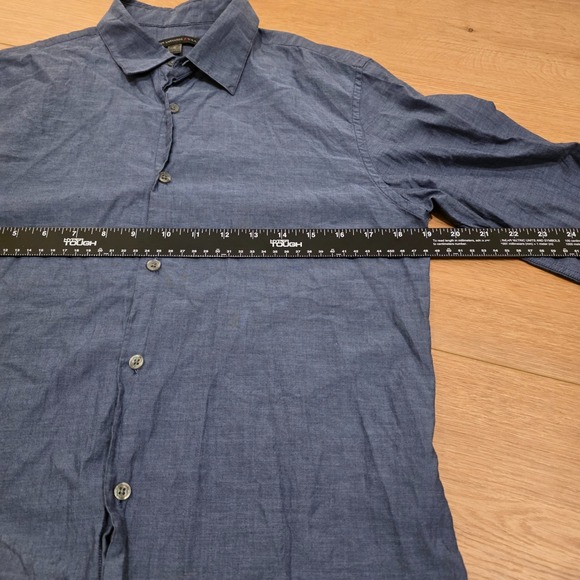 John Varvatos USA Dress Shirt Men's Size S Blue Cotton Casual Preppy Business - Picture 5 of 8